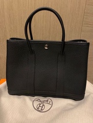 HERMES GARDEN PARTY 30cm 全新黑色