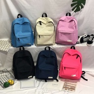 deuter school bag school bag for girls Backpack Men's and Women's Simple Solid Color Junior High School Senior high school Student Tutoring Schoolbag Large Capacity Leisure Travel