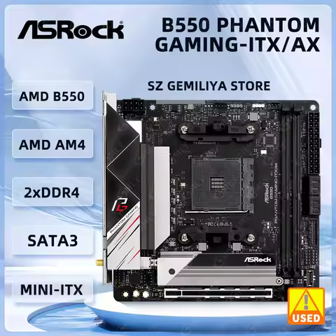 ASRock B550 MINI TIX Motherboard B550 Phantom Gaming-ITX/ax compatible 5600X 5600G 5700 5800 CPU AMD