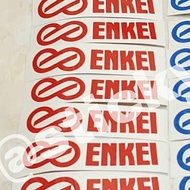 MERAH Enkei RPF1 car rim sticker set - Red