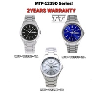 [2YEARS WARRANTY] ORIGINAL Casio MTP-1239D Men Watch Jam Lelaki MTP-1239D-1A MTP-1239D-2A MTP-1239D-