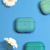 AirPods 4/3/Pro/Pro2 皮革 耳機保護套 Coral Blue 珊瑚藍 客製