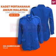 UNIFORM SEKOLAH KADET PERTAHANAN AWAM NO.3 LONG SLEEVE FOR PEREMPUAN