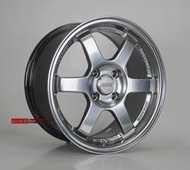 【台灣輪胎王】類RAYS TE37 內凹鋁圈樣式 15吋 4X100 7J ET35 鈦銀