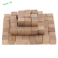 FUZOU Square Cubes Puzzles Making Photo Blocks Alphabet Blocks Unfinished Making Craft Hardwood Bloc