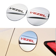 ABS Chrome Car Fuel Tank Cap Cover for Honda HRV Vezel 2014 - 2018 Gas Oil Tank Fuel Cap Decoration Sticker Trim Accessories