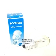 Koss E14 Refrigerator Light Bulb Clear Refrigerator Bulb