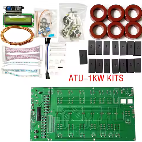 ATU100 ATU1000 ATU-1000 Automatic Antenna Tuner by N7DDC 7x7 3.2Firmware Programmed with LCD 1602 sc