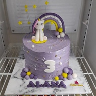 kue ulang tahun unicorn/ unicorn cake / birthday cake little pony - brownies diameter 20