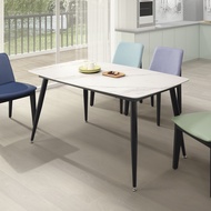 [特價]直人木業-LARA140/80公分高機能材質陶板桌(兩種面板可選擇)白雲端