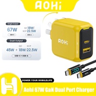 Aohi 67W Gallium Nitride Dual Port Charger Head UFCS Fusion Fast Charger