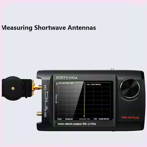 B24B Nanovna-H4 Plus Portable Vector Network Antenna Analyzer 4In IPS LCD Display Touch Sreeen 50Khz