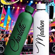 1pc Customized Double-Wall Stainless Steel Coffee Cup/Soda Water Bottle, Sports Insulated Water Bott