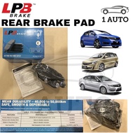 LPB E-PRO SEMI METALLIC REAR BRAKE PAD PROTON EXORA BOLD 1.6 TURBO CFE PREVE SUPRIMA S FREELANDER L3