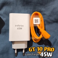 Infinix GT 10 PRO Charger Fastcharging 45W Original