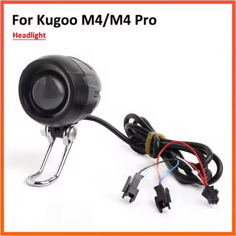 Headlight for KUGOO M4 /M4 pro Electric Scooter LED Front Light Lamp With Horn Bell 2 in 1 E-bike li