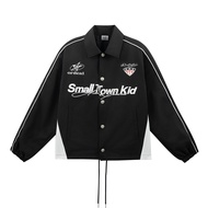 STK Small Town Kid | แจ็คเก็ตโค้ชพิมพ์ลายคอปกสีสันสำหรับฤดูใบไม้ร่วง