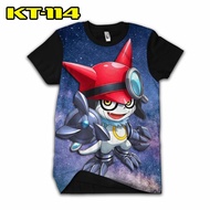 Good 3D Gatcmon Digimon monster t-shirt