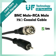UFTECH BNC Male to RCA Male 3C-2V 75ohm Coaxial Cable for Video/CCTV Transmission 1m