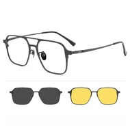 Maolazi Thời Trang Kính mắt phân cực Retro Đôi Chùm hình vuông sang trọng Từ Kính Mắt Kính mắt theo 