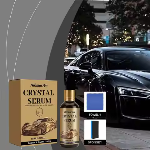 1/2set PTZ Graphene Ceramic Coating, 9H+ Advanced Crystal Serum for Cars Professional Auto Detailing