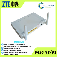 ZTE F450 V2/V3 EPON ONU ONT F450 WIFI MODEM VERSI ENGLISH