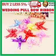 10/set Pull Bow Flower Bouquet Ribbon Wedding car decoration/Bridal car handle/Wedding supplies