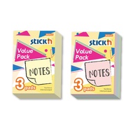 Hopax 2x3in Stick Note Value Pack (3pads/pack)