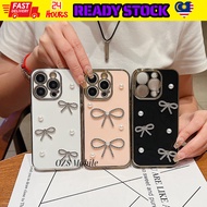 Oppo A54 A57 2022 A58 A60 A76 A77 2022 A77s A78 A79 A93 A94 A96 A98 sarung fon ribbon electroplated 