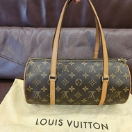 Louis Vuitton LV 經典老花Papillon 圓筒包