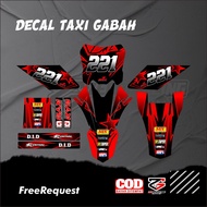 Decal Ojek Gabah Decal Taxi Gabah Yz New Decal Ojek Gabah Vinyl Material Hologram Material Free Cust