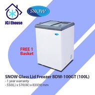 SNOW FREEZER / SNOW GLASS LID CHEST FREEZER BDW-100GT - 100L