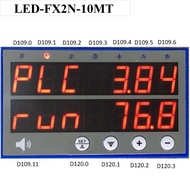 HMI LED display screen 2 x 7 numbers integrated mini PLC FX2N programmable GX Works2
