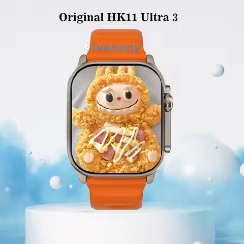 Ivanony Smart Watch HK11 ULTRA 3 2.02inch Amoled Screen Bluetooth Network Sharing AI Robot Offline V