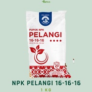 PUPUK NPK PELANGI 16-16-16 REPACK 1 KG PUPUK BUAH DAUN ORIGINAL