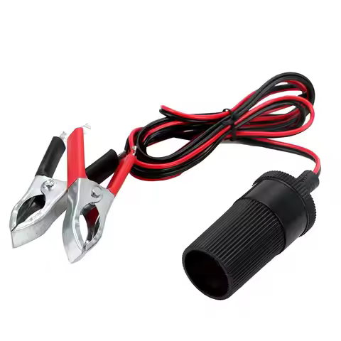 12V 15A Car Battery Terminal Clamp Clip Female Batteries Socket Plug Car Accessories Cigarette Light
