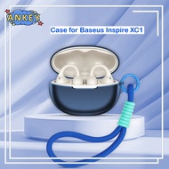 Case for Baseus Inspire XC1 Earbuds Soft Protective Cover Headphone Shells Nylon Lanyard Anti Dust S