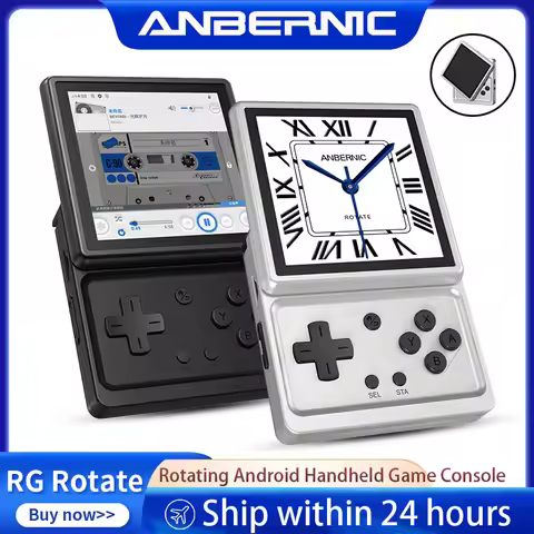 Anbernic RG Rotate Handheld Game Console 3.5 Inch Swivel Screen Android 2000mAh Retro Gaming Emulato