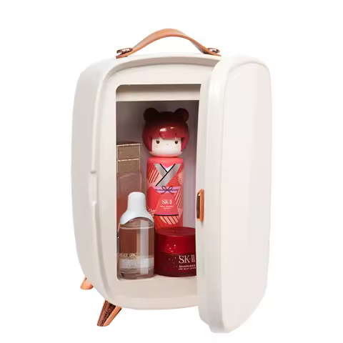 Mini Beauty Refrigerator Skincare Fridge 6L Makeup Fridge For Bedroom Cosmetic Storage with glass re