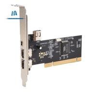 3 Port IEEE 1394 Firewire Card PCI Firewire Adapter IEEE 1394 PCI Controller Card for Desktop PC