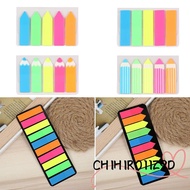 CHIHIRO11Z9D Fluorescent Notes Strip Arrow Sticky Notes Memo Pad Planner Stickers
