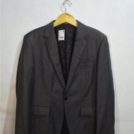 RENOMA PARIS BLAZER SLIMFIT DARK GREY GLOSS [JAS RENOMA PARIS 1 BUTTON] RIJEK