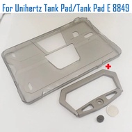 Original Unihertz 8849 Tank Pad Silicon Transparent Case Cover Metal Holder Foldable Support Tablet 