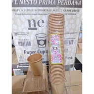 1 Box of Paper Cups SIze 8 oz contains 1000 pcs of Brown Coffee Cups