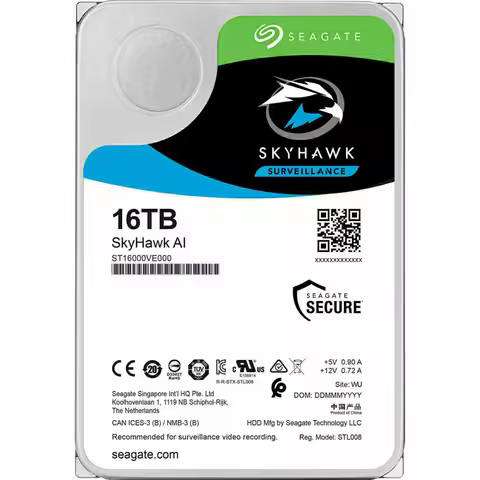 FOR new Seagate 16TB 14TB 10TB 8TB 6TB 4TB 2TB SKyHawk 3.5" SATA3 NAS Hard Drive 6GB/s 7200RPM 5900R