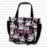 Kuromi Kuromi Kuromi Kuromi Baku Student School Bag Canvas Shoulder Bag Messenger Bag Portable Bag
