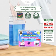 ☼EzLife 16L Cozy Laundry Liquid DIY Sabun Dobi Malaysia Strong cleaning Sabun Basuh Baju Wangi Jimat