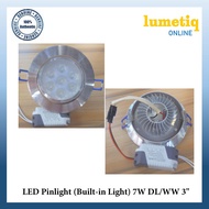 LED Recessed Downlight/Pinlight 7Watts DL/WW