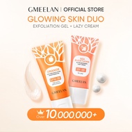 GMEELAN Skincare Set Orange Face Scrub Exfoliating Brightening Gel Peeling Gluta Whitening Lazy Crea