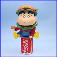 SQ3 Crayon Shin-chan Nohara Shinnosuke Cola Hamburger Shin chan Action Figure gift for children QS3